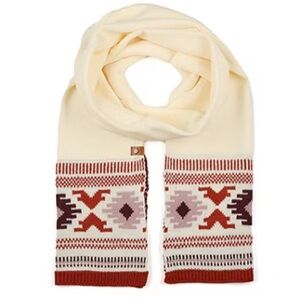 FRYE CLOUD DANCER SCARF SOUTHWESTERN DESIGN CREAM RUST NWOT